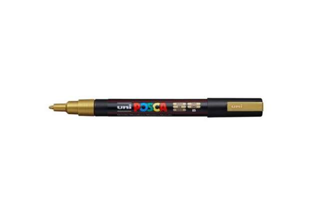 Immagine di Marcatore a tempera POSCA Uni-Ball punta tonda 0,9-1,3 mm oro M PC3M ORO