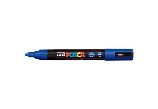 Immagine di Marcatore a tempera POSCA Uni-Ball punta tonda 1,8-2,5 mm blu M PC5M B