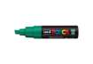 Immagine di Marcatore a tempera POSCA Uni-Ball punta a scalpello 8 mm verde M PC8K V