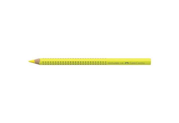 Immagine di Matita evidenziatore Faber-Castell Textliner Dry 1148 Grip Jumbo  giallo fluo - 114807