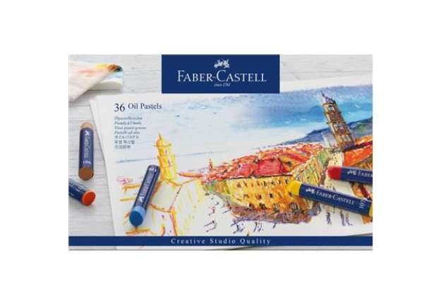 Immagine di Pastelli a olio Faber-Castell Oil Pastels Creative Studio assortiti astuccio di cartone da 36 - 1270