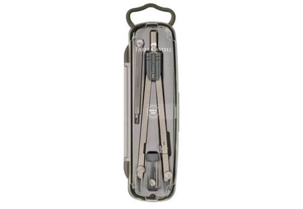 Immagine di Compasso Faber-Castell Start asta fissa prolunga fissa ottone nichelato 174602