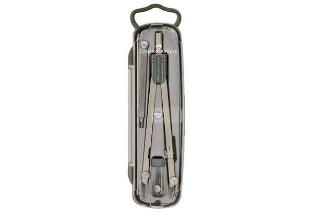 Immagine di Compasso Faber-Castell Start asta fissa prolunga fissa ottone nichelato 174602