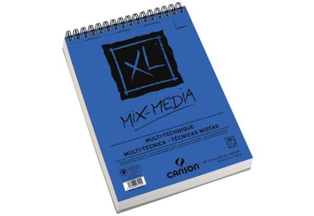 Immagine di Album spiralato Canson Mix Media XL bianco 300 g/m² 30 fogli A4 C200807215