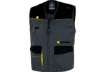 Immagine di Gilet da lavoro DELTA PLUS D-Mach chiusura con zip - 5 tasche - poliestere e cotone grigio-giallo -
