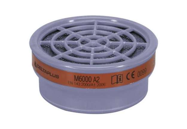 Immagine di Kit di 2 filtri A2 per semi-maschere M6200 e M6400 Jupiter grigio - M6000EA2R