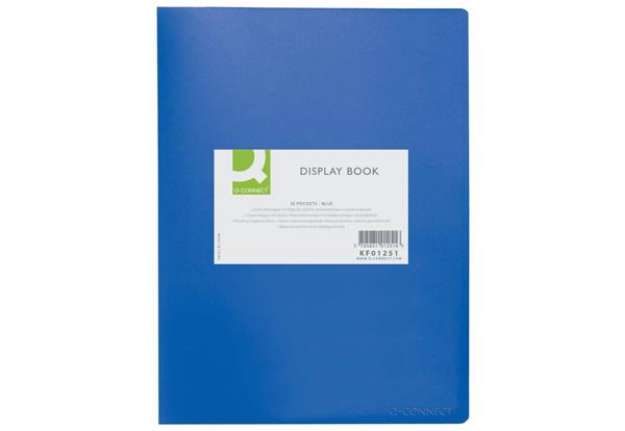 Immagine di Portalistini opaco Q-Connect A4 20 buste blu KF01251