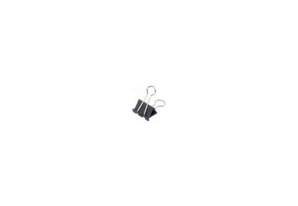 Immagine di Molle Double Click Q-Connect Foldback nero 19 mm conf. da 10 - KF01282