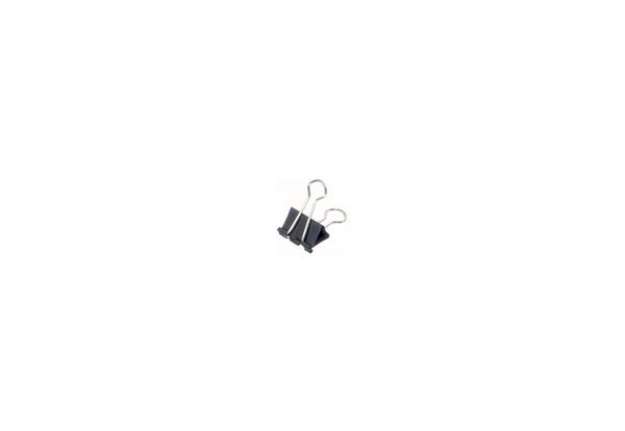 Immagine di Molle Double Click Q-Connect Foldback nero 19 mm conf. da 10 - KF01282