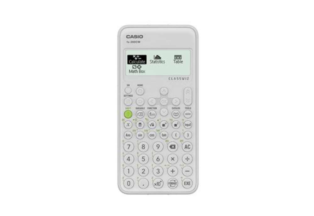 Immagine di Calcolatrice scientifica CASIO ClassWiz con 274 funzioni ammessa alla maturità - bianco - FX-350CW