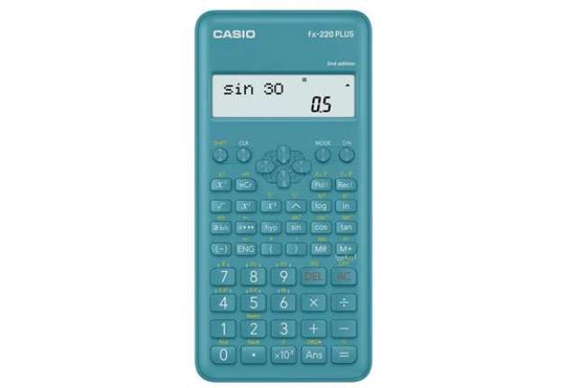 Immagine di Calcolatrice scientifica Casio con 181 funzioni. Ammessa alla Maturità - FX-220PLUS-2-W-EH