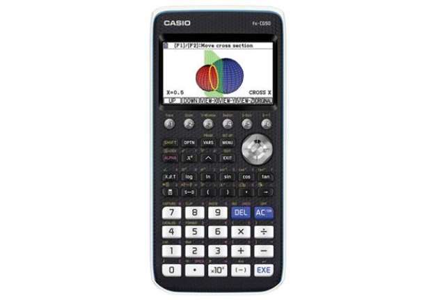 Immagine di Calcolatrice grafica Casio nera senza CAS con oltre 65.000 colori Ammessa alla Maturità  - FX-CG50-W