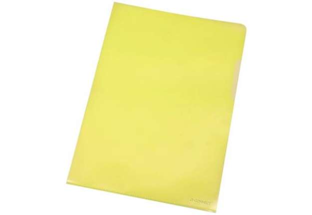 Immagine di Cartellina a L Q-Connect ppl A4 giallo conf. da 100 - KF00308