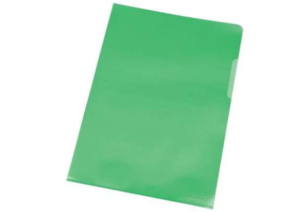 Immagine di Cartellina a L Q-Connect ppl A4 verde conf. da 100 - KF00309