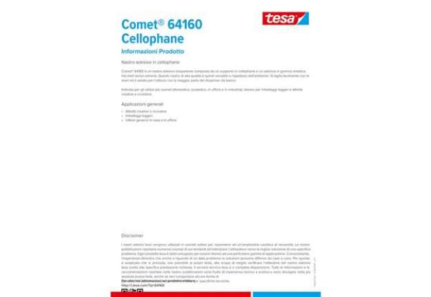 Immagine di Nastro adesivo trasparente Comet CELLO 64-160 cellophane 19 mm x 10 m 64160-00028-01