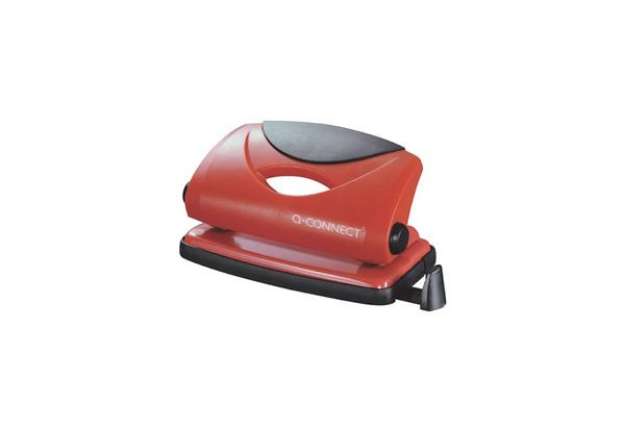 Immagine di Perforatore a due fori Q-Connect rosso 10 fogli KF02154