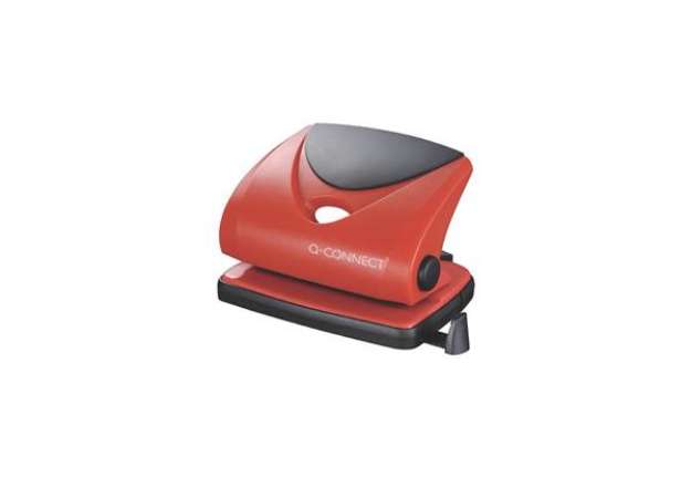 Immagine di Perforatore a due fori Q-Connect rosso 20 fogli KF02156