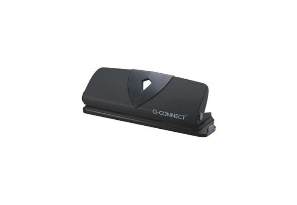 Immagine di Perforatore a 4 fori Q-Connect nero 25 fogli KF01238