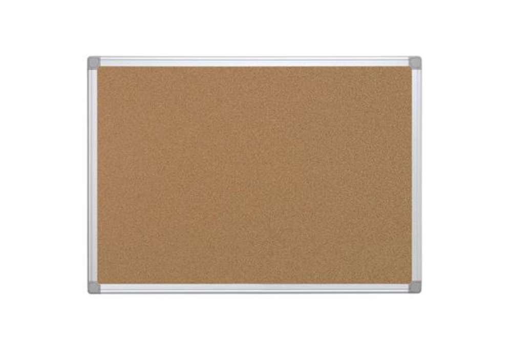 Immagine di Pannello in sughero Q-Connect con cornice in alluminio 60x45 cm - KF03560