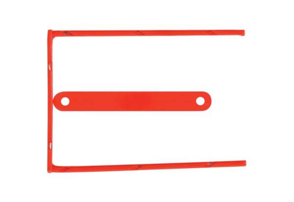 Immagine di Clip fermafogli Q-Connect rosso passo 8 cm conf. 100 pezzi - KF02281