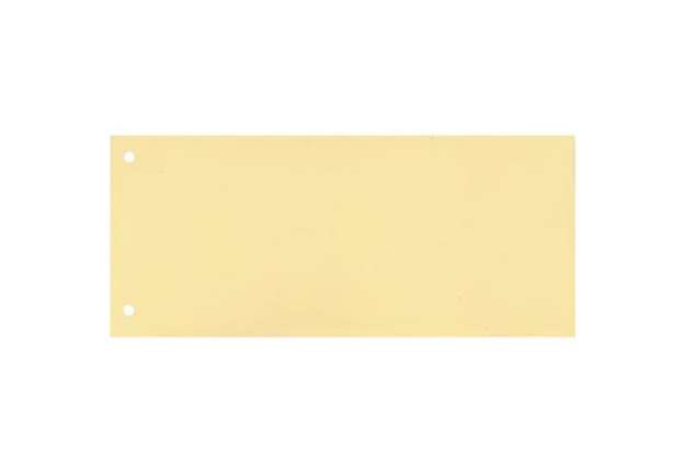 Immagine di Separatore per archivio con due fori Q-Connect 24x10,5 cm 190 g/m² giallo conf. da 100 - KF00516