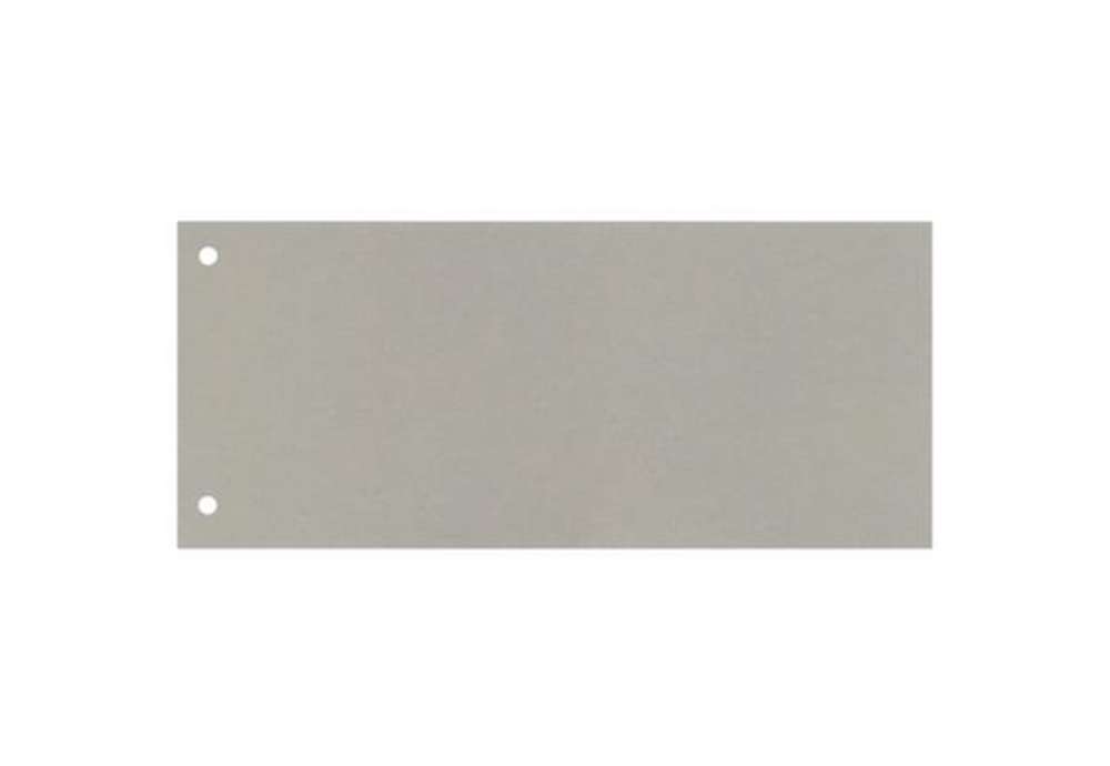 Immagine di Separatore per archivio con due fori Q-Connect 24x10,5 cm 190 g/m² grigio conf. da 100 - KF00513