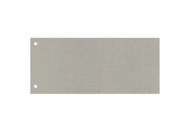 Immagine di Separatore per archivio con due fori Q-Connect 24x10,5 cm 190 g/m² grigio conf. da 100 - KF00513