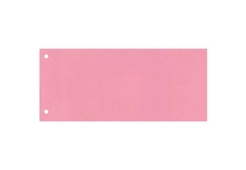 Immagine di Separatore per archivio con due fori Q-Connect 24x10,5 cm 190 g/m² rosa conf. da 100 - KF00517