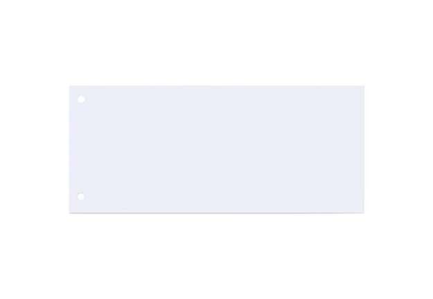 Immagine di Separatore per archivio con due fori Q-Connect 24x10,5 cm 190 g/m² bianco conf. da 100 - KF00515