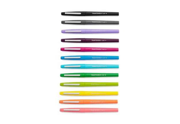 Immagine di Penne punta fibra Paper Mate Flair/Nylon Tropical Vacation 1,0 mm assortiti blister da 12 - 1951029