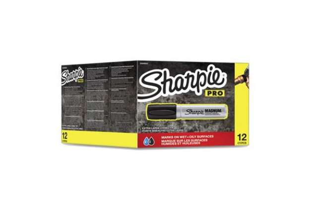 Immagine di Marcatore permanente Sharpie Metal Magnum punta a scalpello Large 9-14,8 mm nero - S0949850