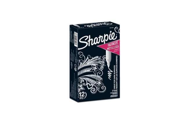 Immagine di Marcatore permanente Sharpie Metallic F punta conica 3 mm argento 1891063