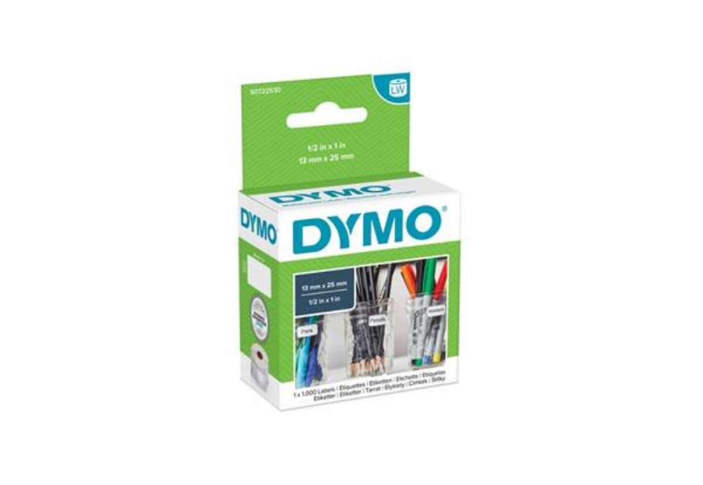 Immagine di Rotolo da 1000 etichette Dymo LabelWriter multiuso 25x13 mm bianco S0722530