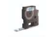 Immagine di Nastro per etichettatrici Dymo D1 12 mm x 7 m nero/trasparente S0720500