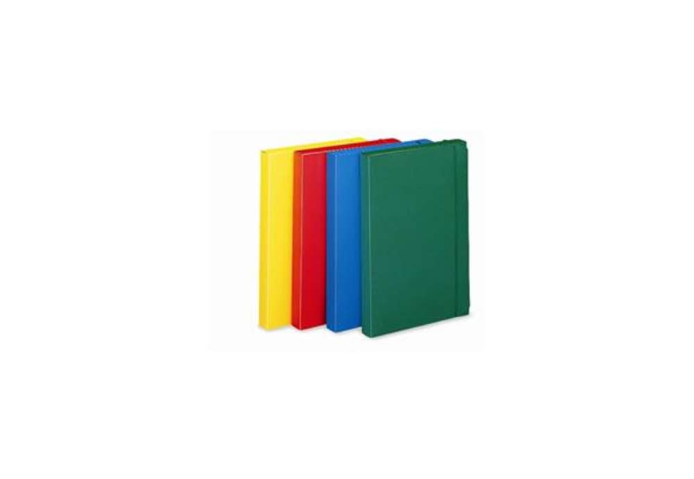 Immagine di Cartella portaprogetti con elastico LEONARDI 24x35 cm dorso 3 cm rosso U140RO