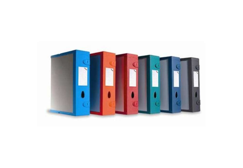 Immagine di Scatola archivio LEONARDI Combi Box E500 dorso 9 cm rosso - 29,8x36,2 cm E500RO