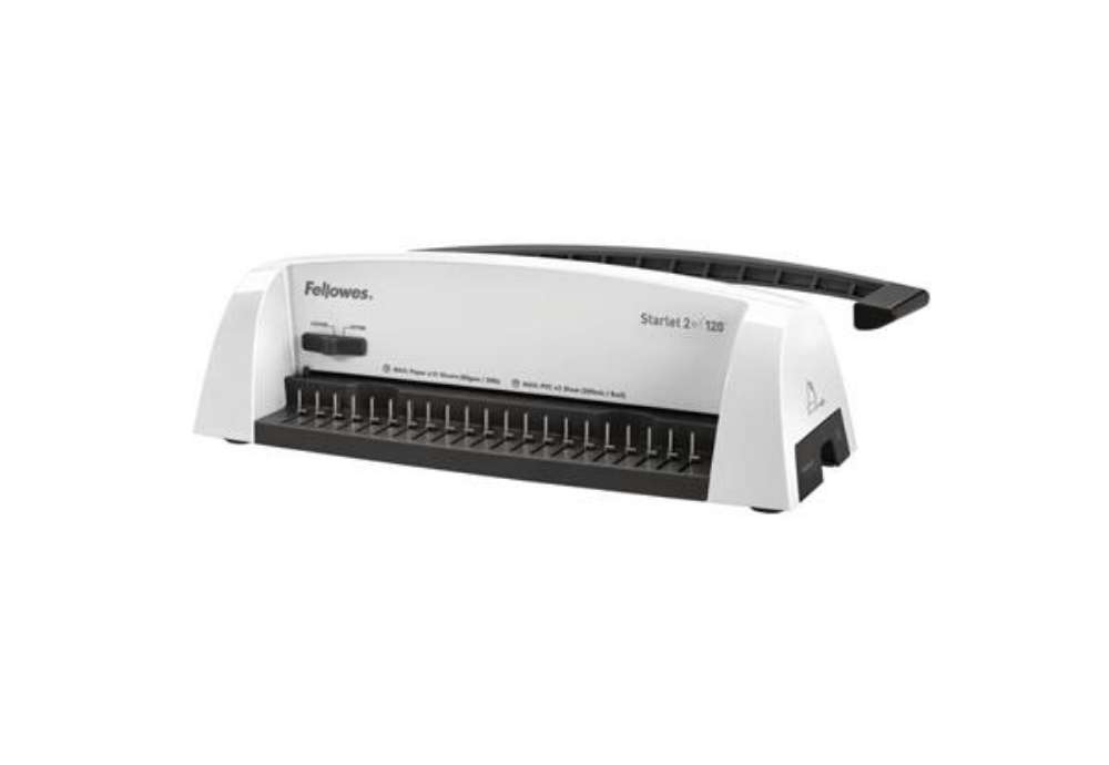 Immagine di Rilegatrice a dorsi plastici FELLOWES Starlet 2+ 120 capacità di perforazione 12 fogli - 5227901