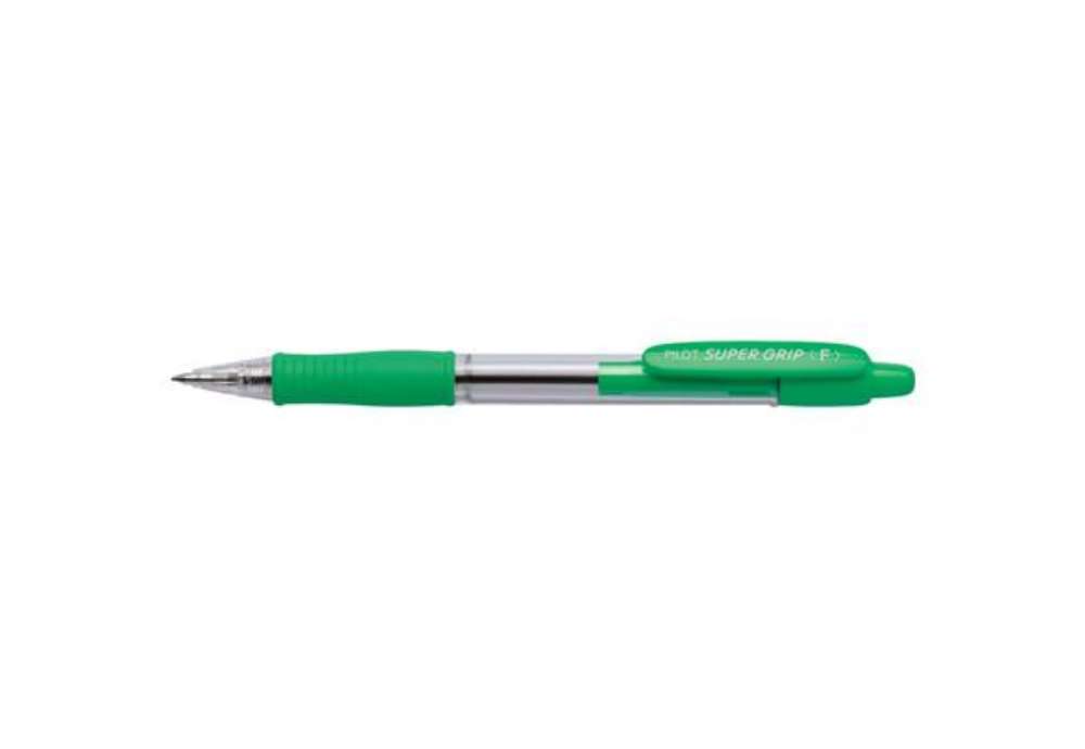 Immagine di Penna a sfera a scatto Pilot Super Grip 0,7 mm verde 001534