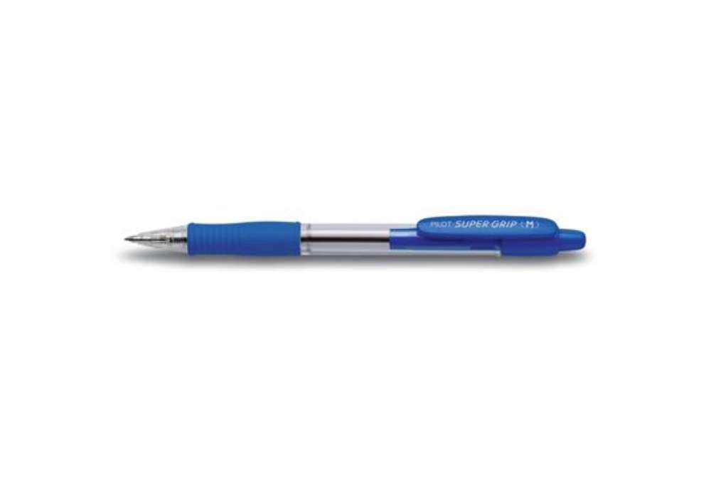 Immagine di Penna a sfera a scatto Pilot BPGP Supergrip 1 mm blu 001441
