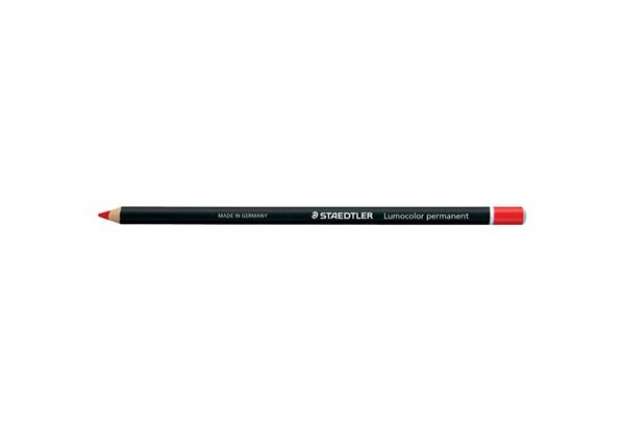 Immagine di Matita vetrografica Staedtler Lumocolor Permanent Glasochrom 108 20 rosso 108 20-2