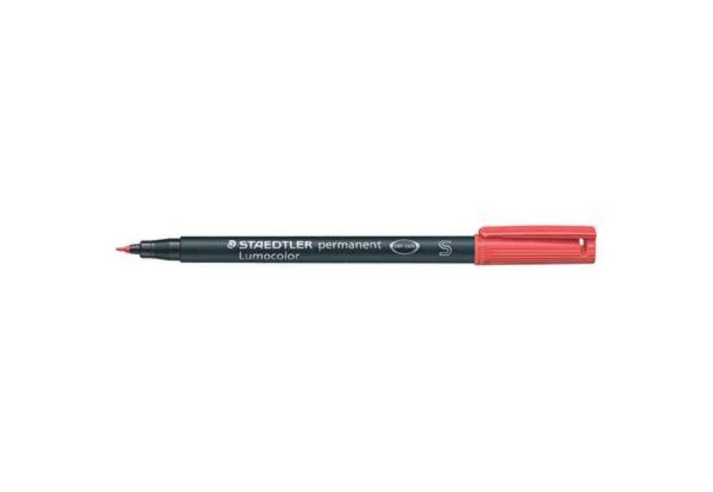Immagine di Penna a punta sintetica Staedtler Lumocolor permanent pen 313 S rosso 313-2