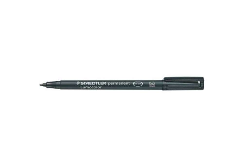 Immagine di Penna a punta sintetica Staedtler Lumocolor permanent pen 317 M nero 317-9