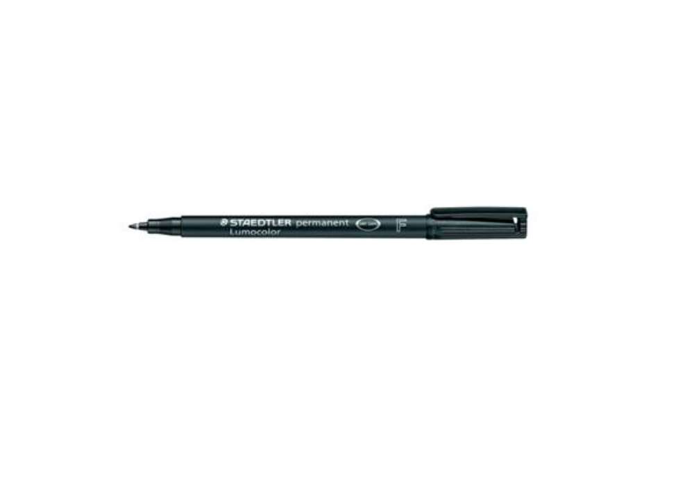 Immagine di Penna a punta sintetica Staedtler Lumocolor permanent pen 318 F nero 318-9