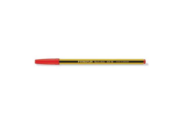 Immagine di Penna a sfera Staedtler Noris Stick M 1 mm - tratto 0,35 mm rosso conf. da 20 - 434 02