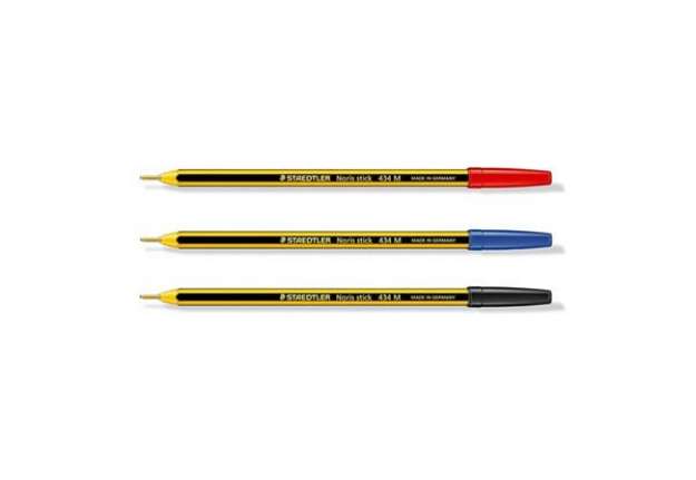 Immagine di Penna a sfera Staedtler Noris Stick M 1 mm - tratto 0,35 mm blu conf. da 20 - 434 03