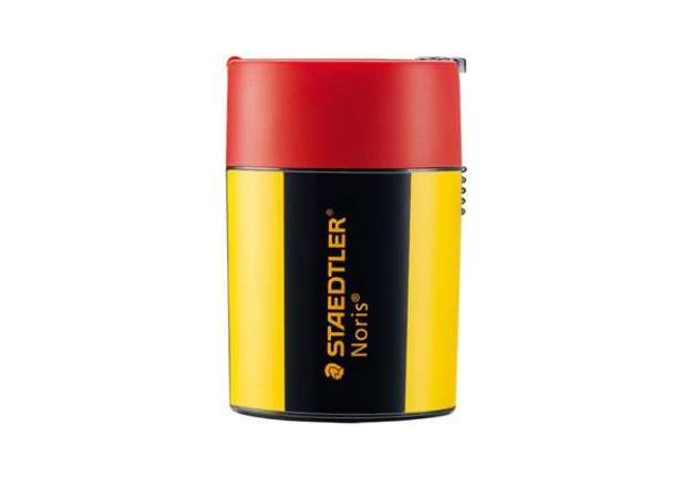 Immagine di Temperamatite con contenitore Staedtler Noris Design 511 004 giallo-nero 511 004