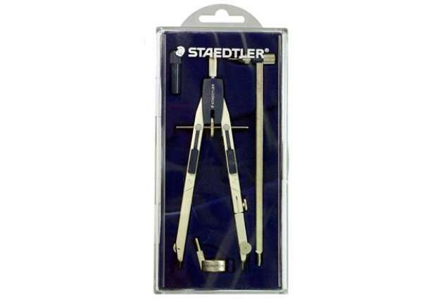 Immagine di Compasso a frizione Staedtler Frizion 557 nichel e blu 557 02SK-I
