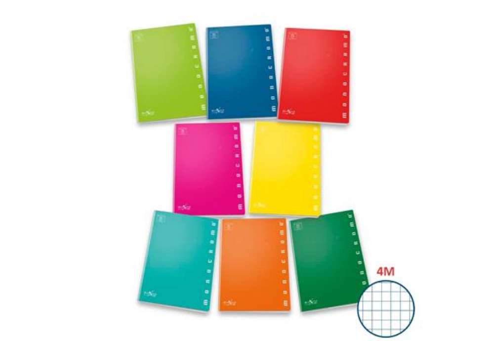 Immagine di Maxi quaderno Pigna Monocromo A4 - 100 g/m² - 38 ff - 4M - colori assortiti - 02298884M