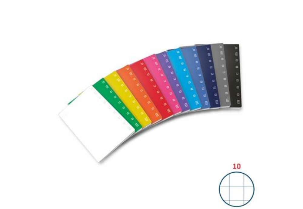 Immagine di Maxi quaderno Pigna Monocromo A4 - 80 g/m² - 42 ff - 10M - assortiti - 22988710