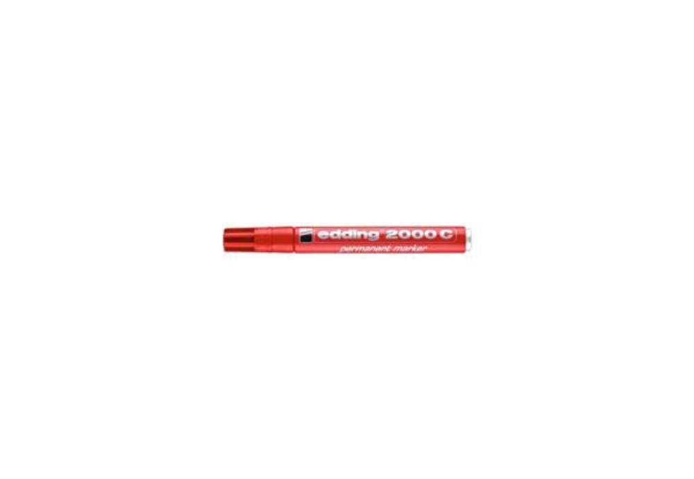 Immagine di Marcatore permanente edding 2000 C punta tonda 1,5-3 mm rosso - E-2000C 002